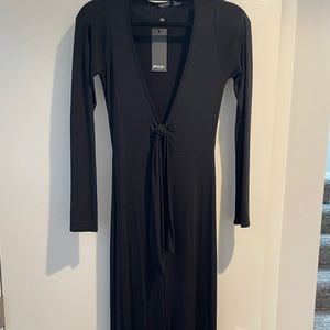 Tie front maxi dress by nasty gal